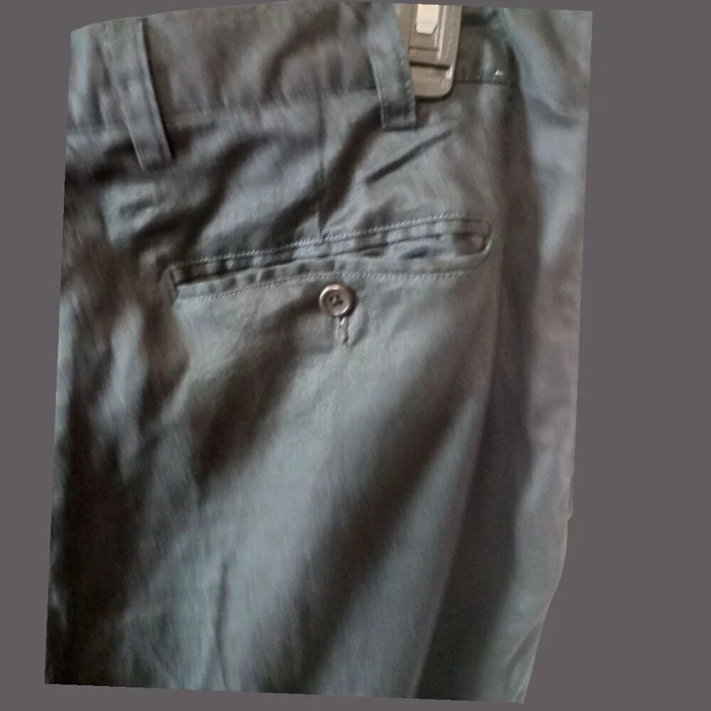 Nautica Clipper Mens Relax Fit Linen Pants 40W X 32L Black